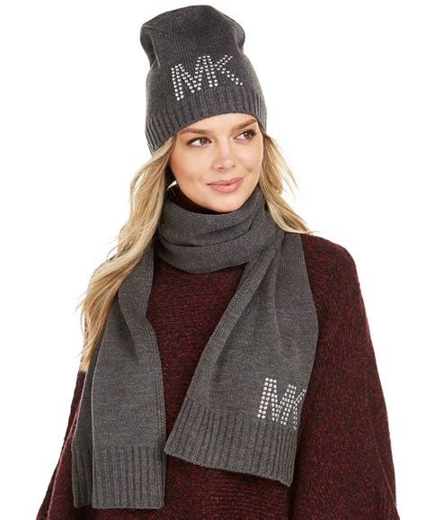 michael kors womens hat and scarf set|michael kors scarf tk maxx.